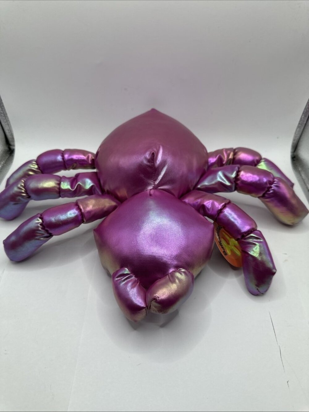 Animal Adventure Purple Spider Plush Stuffed Animal Iridescent 10” By 14”